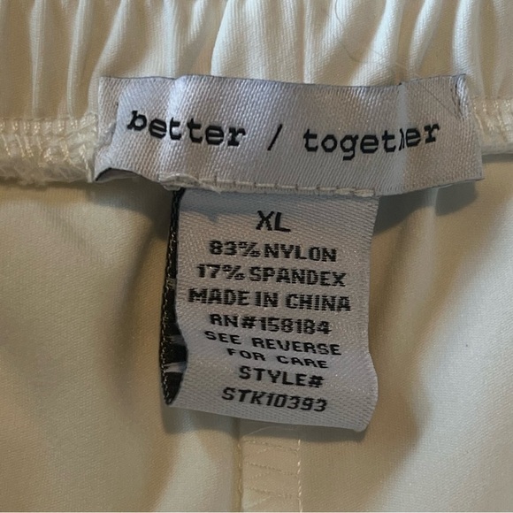 Better together ivory skort, elastic waist, size XL NWT - Picture 5 of 10